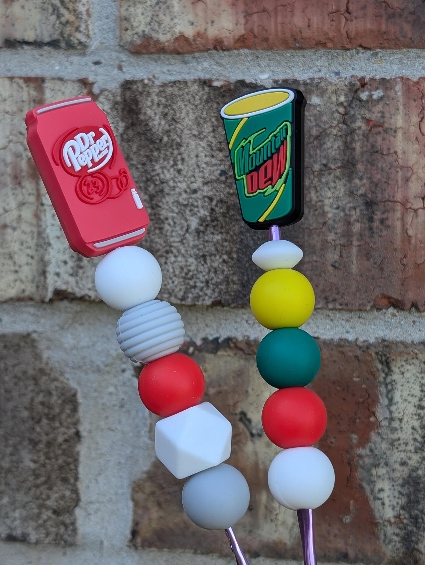 Sodas Crochet Hook Silicone Beads Focal Topper Ergonomic Handle