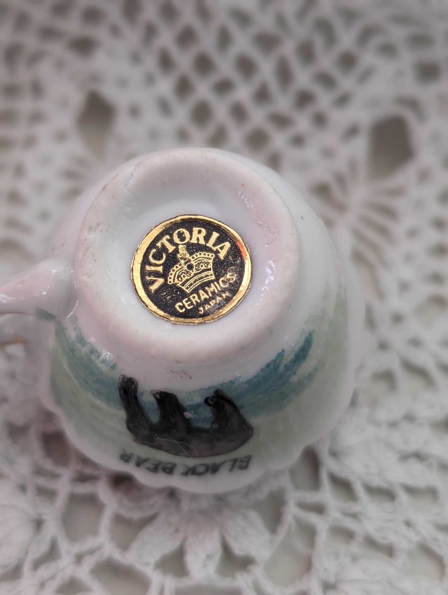 Tiny Tea Cups with Pincushion cross stitcher Decor