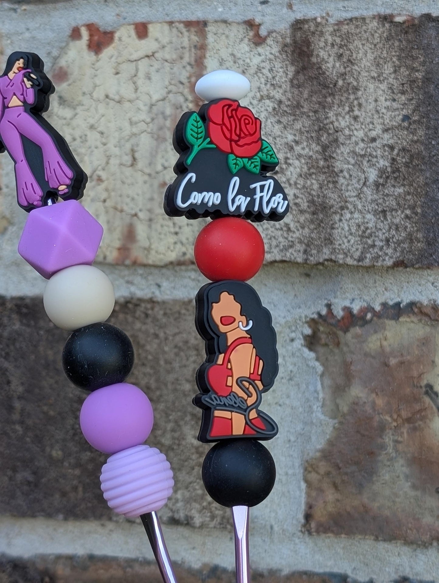 Selena Crochet Hook Silicone Beads Focal Topper Ergonomic Handle