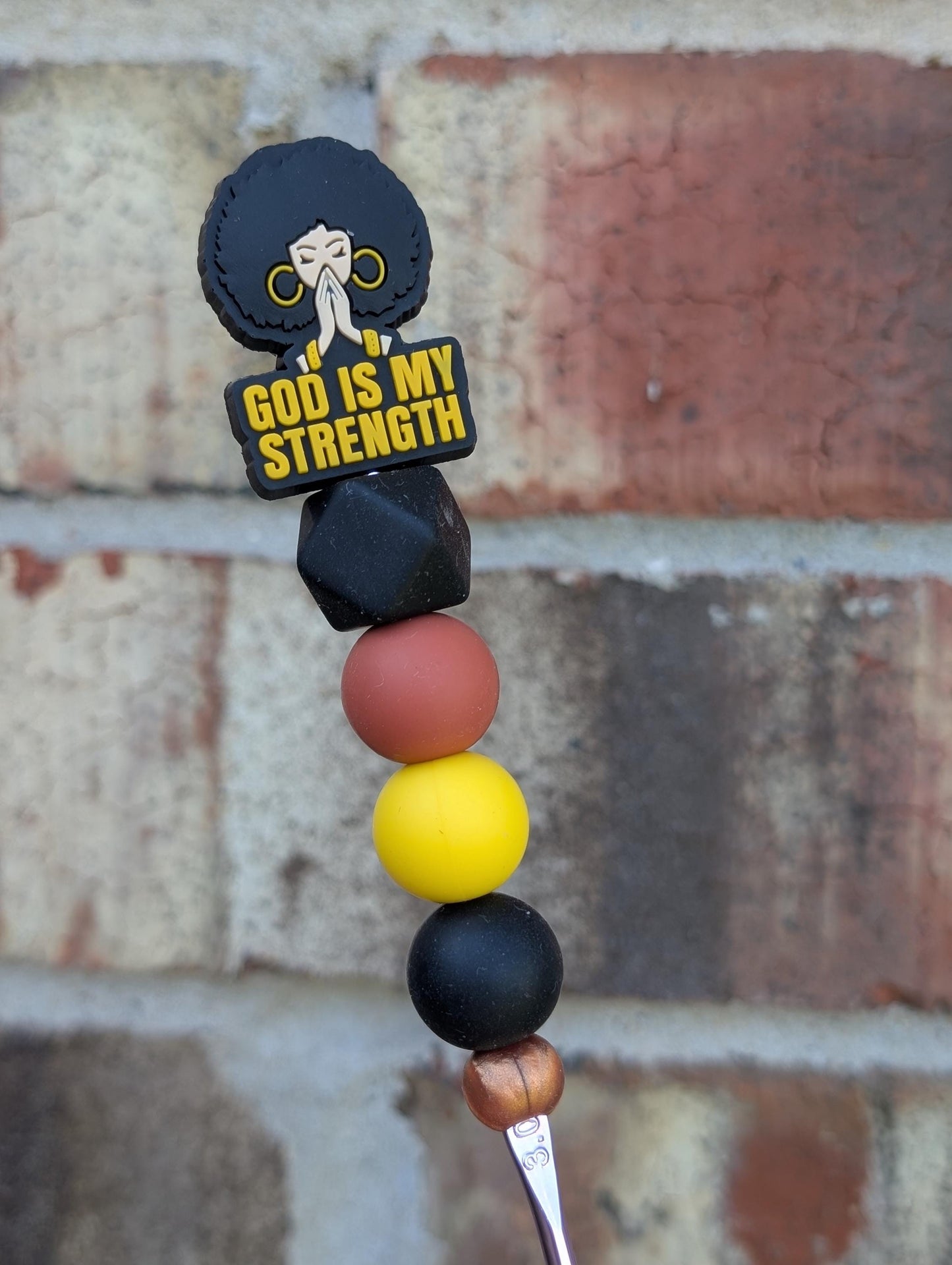 Queens Crochet Hook Silicone Beads Focal Topper Ergonomic Handle