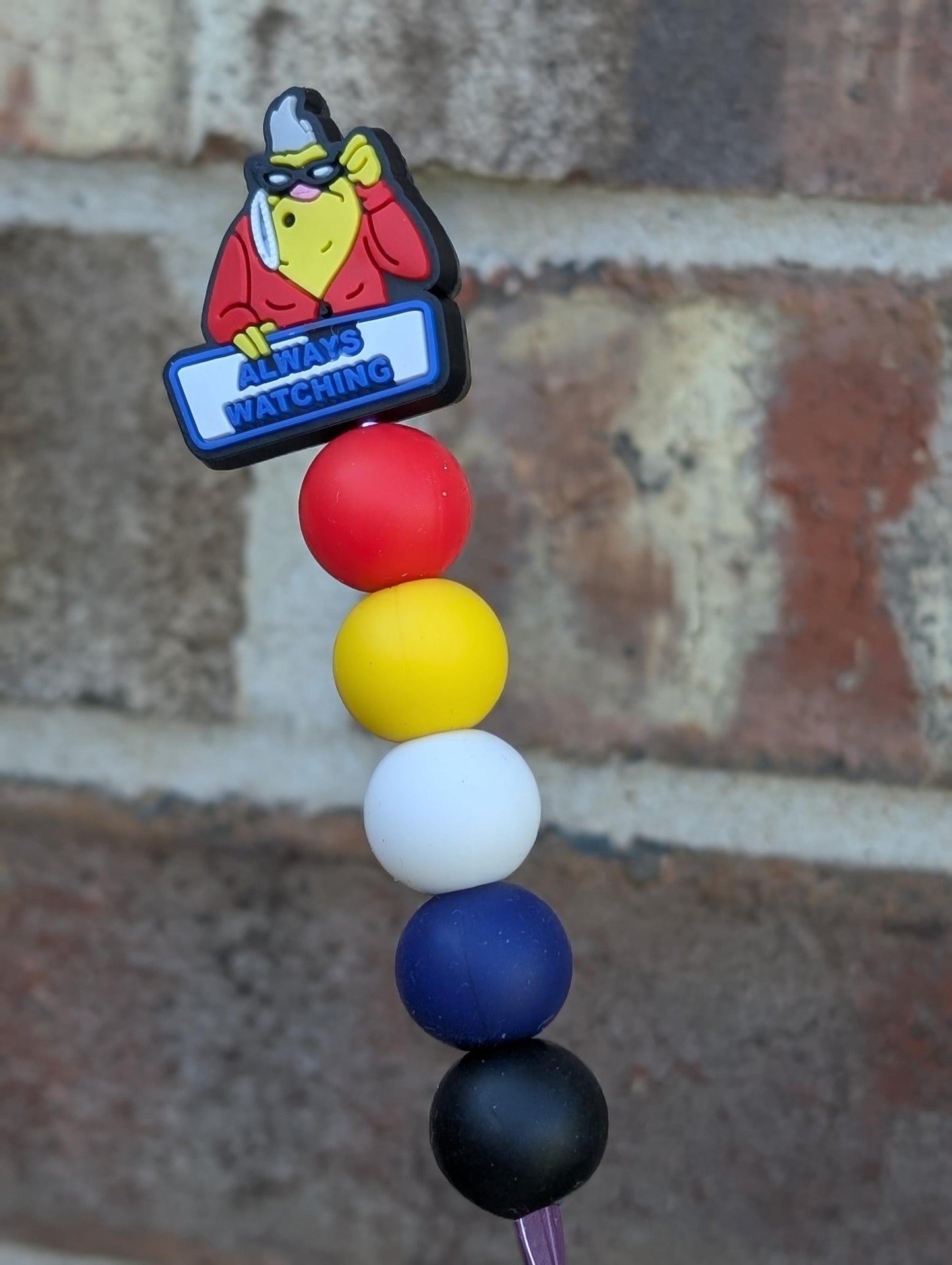 Characters Crochet Hook Silicone Beads Focal Topper Ergonomic Handle