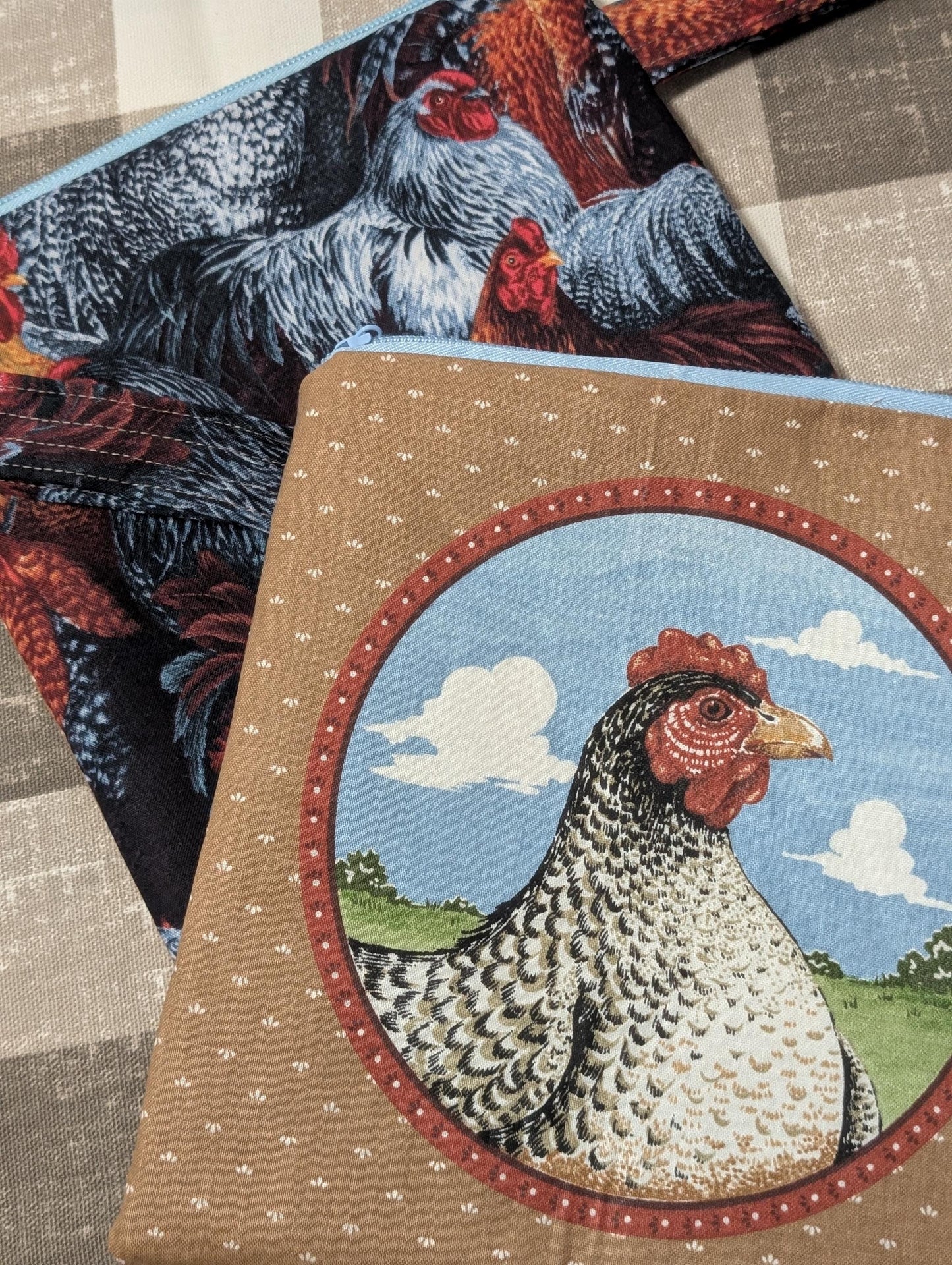 Notion Pouch for Holding Crochet Hooks with Silicone Beads Focal Topper Ergonomic Handle