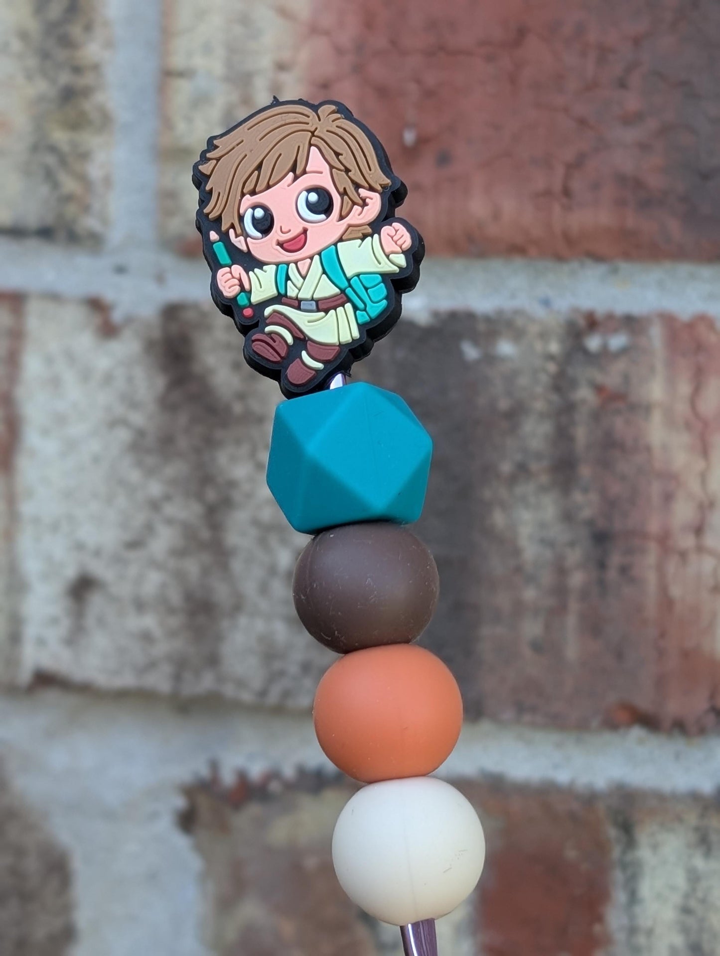 Chibi Star Wars Crochet Hook Silicone Beads Focal Topper Ergonomic Handle