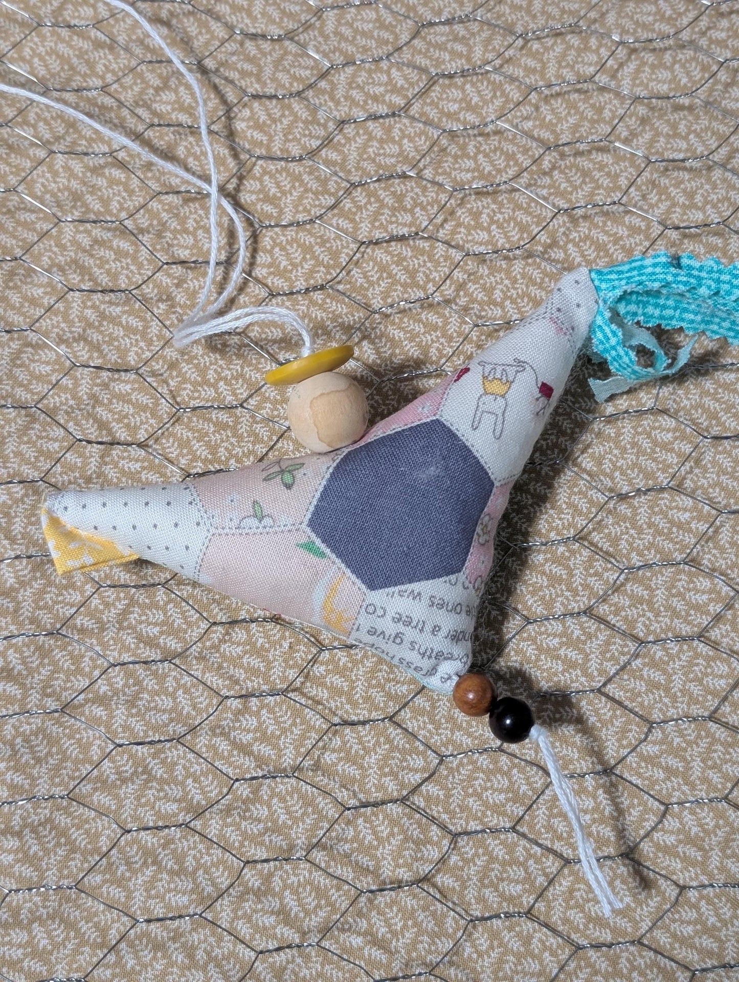 Prosperity Chickens for Decor Fabric Tiered Tray Notions