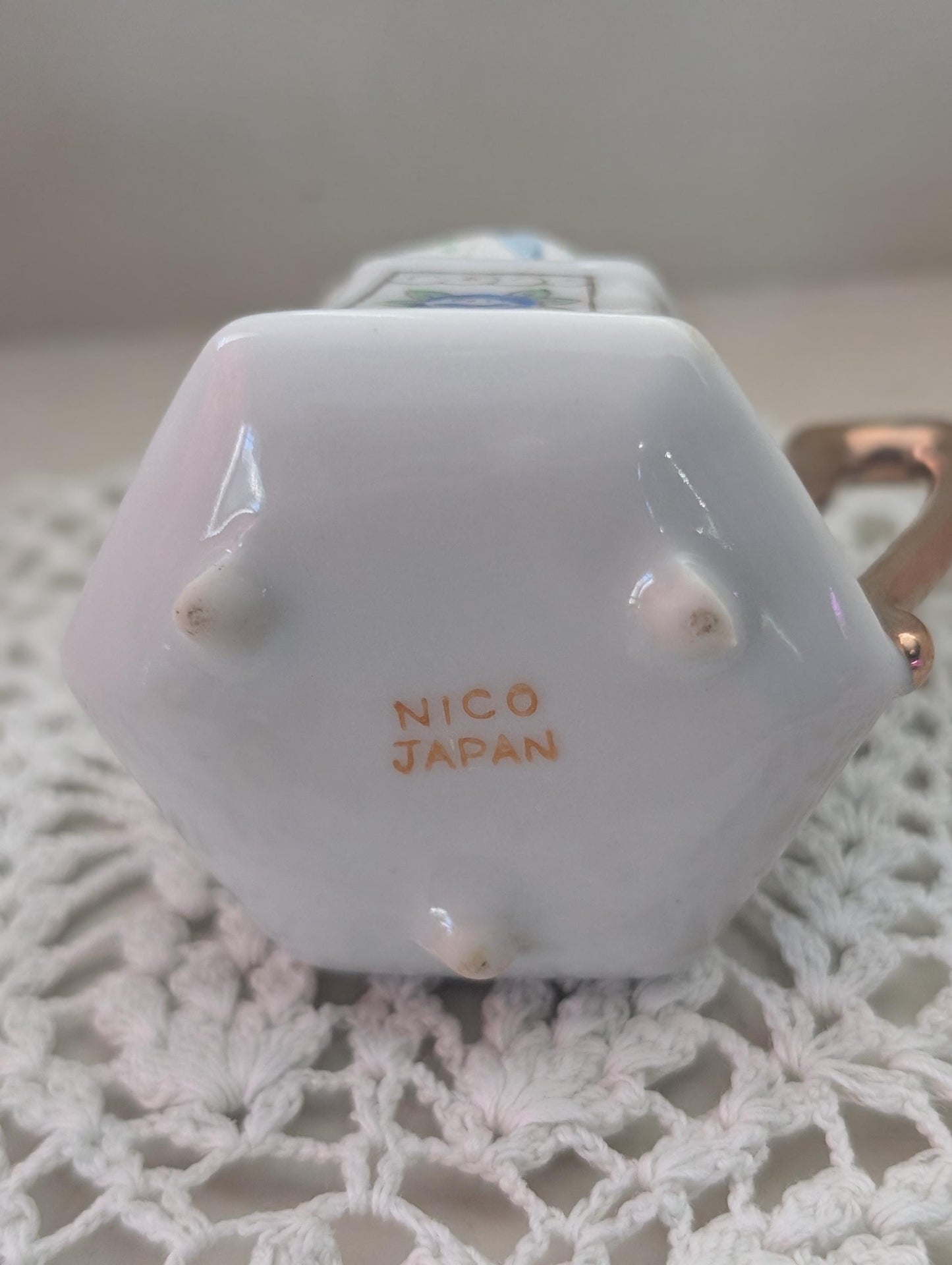 Tiny Tea Cups with Pincushion cross stitcher Decor