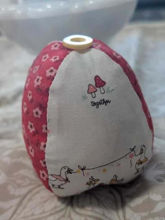 Pin Cushion Eggs for Decor Fabric Tiered Tray Notions