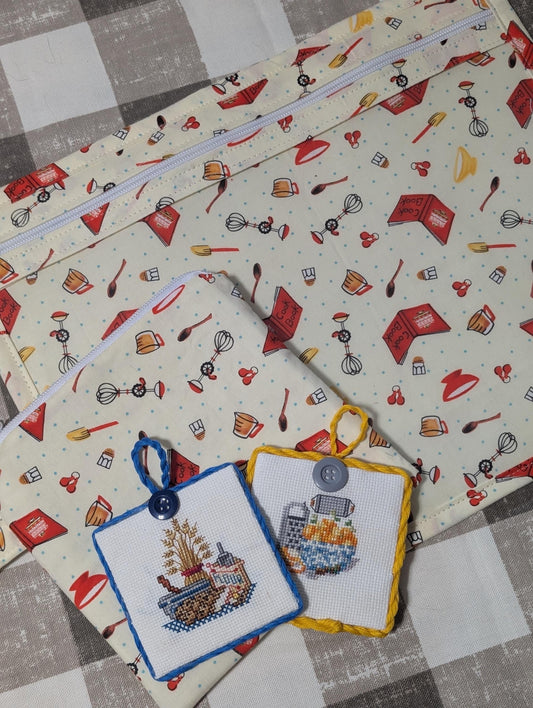 Retreat Packages Table Gifts Exchanges Stitchy Friend Vintage Crossstitch Finished Pieces