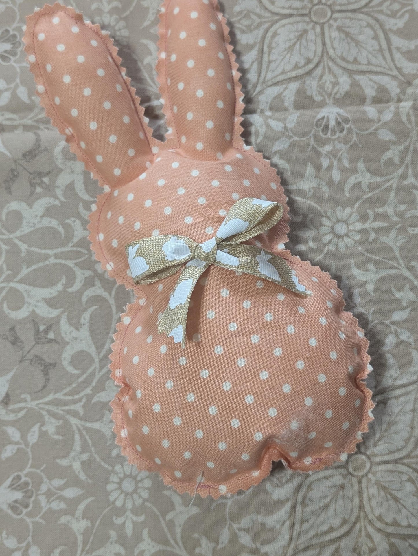 Fabric Decor Holiday Themed Tiered Tray Notions Scrap Fabrics Upcycled Primative