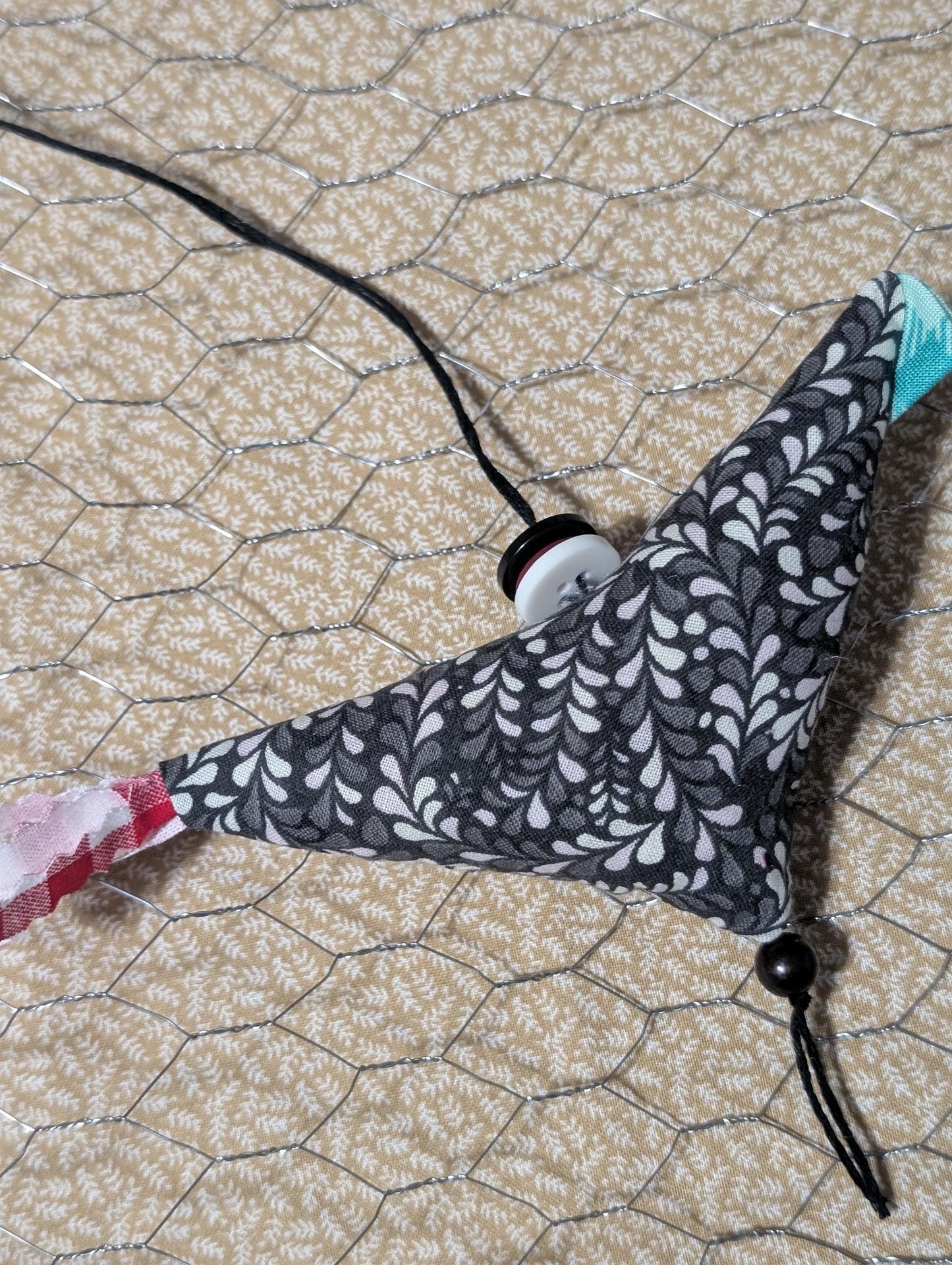 Prosperity Chickens for Decor Fabric Tiered Tray Notions