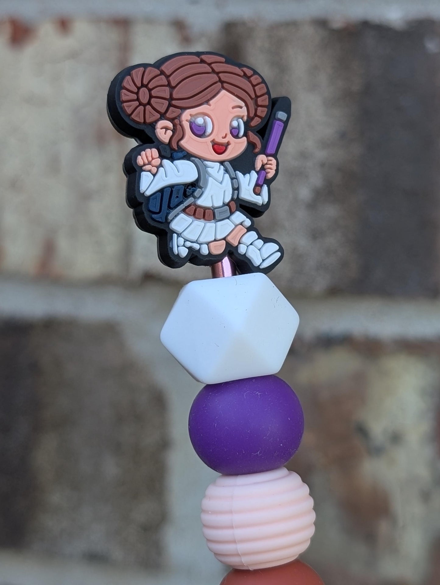 Chibi Star Wars Crochet Hook Silicone Beads Focal Topper Ergonomic Handle