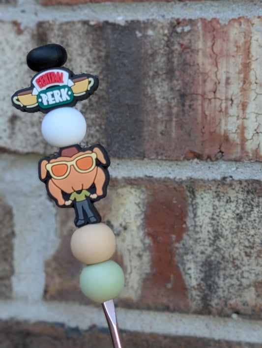 Friends Crochet Hook Silicone Beads Focal Topper Ergonomic Handle