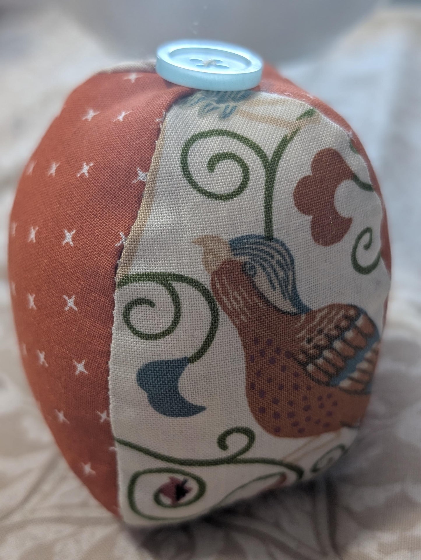 Pin Cushion Eggs for Decor Fabric Tiered Tray Notions