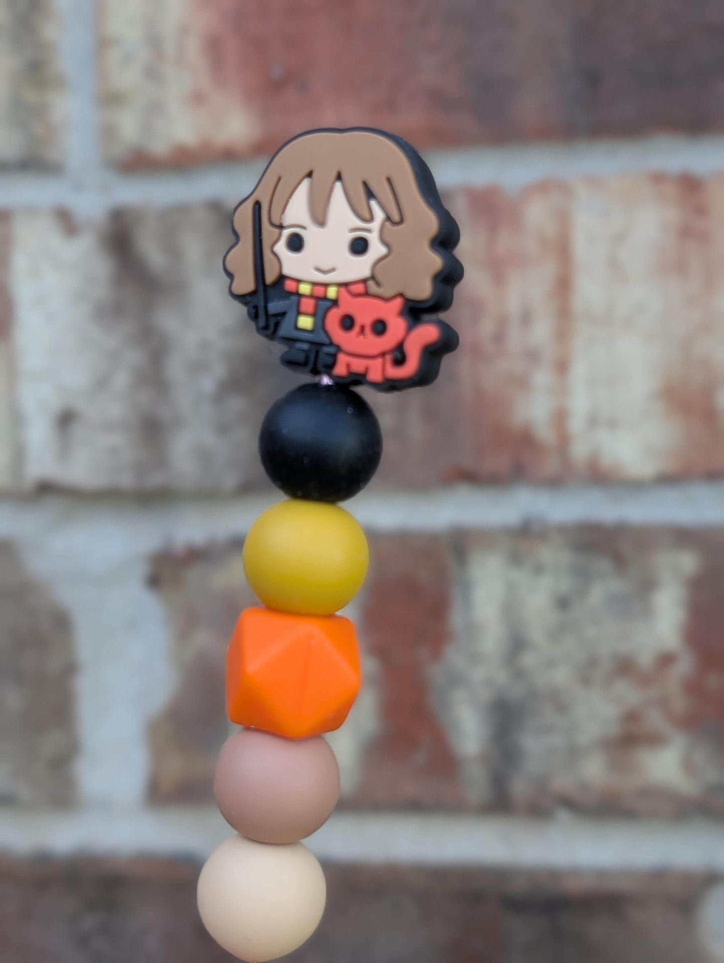 Hogwarts Crochet Hook Silicone Beads Focal Topper Ergonomic Handle